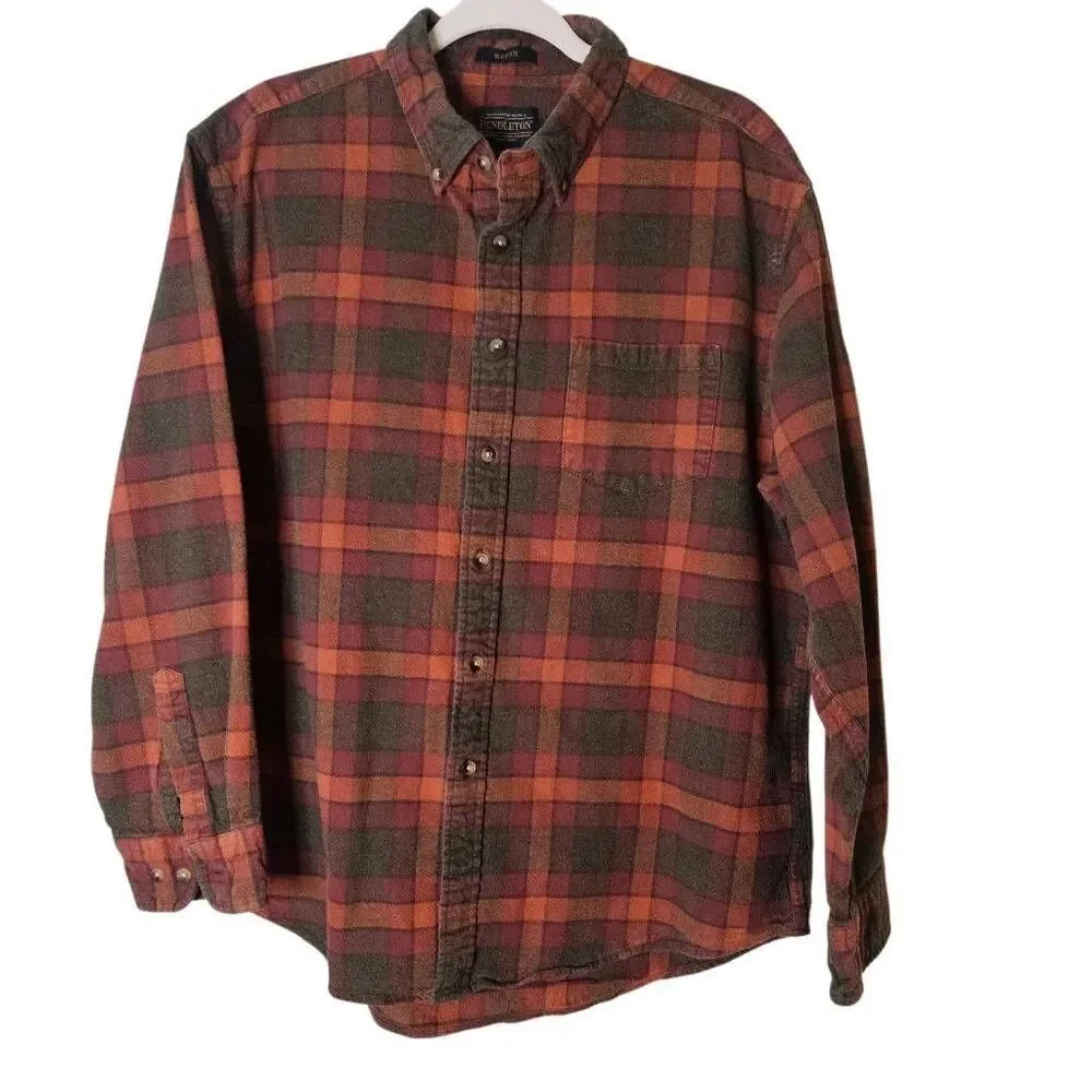 Pendleton men's Mason cotton flannel shirt. XL. # 933.